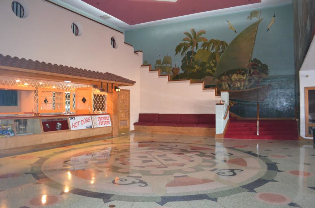 Ridglea Theatre floor after restoration.